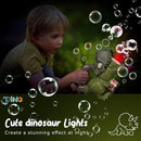 Dinosaur Bubble Machine with Colorful Lighting for Kids Automatic Handheld Dinosaur Bubble Toy 20000+ Big Bubbles Per Minute Bubbles Toy for Outdoor Parties Yard Fun Kids Gift Tyrannosaurus Brown by TinyTreasures Baby Boutique
