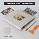 RECUTMS Photo Album Self Adhesive Magnetic Scrapbook 4x6 5x7 8x10 Pictures Scrapbook Album, 40 Pages Photo Book for DIY Baby Family Wedding with Metal Pen and Plastic Board (White) by TinyTreasures Baby Boutique