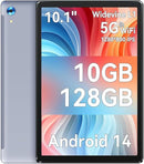 Android Tablet, 10.1 inch Tablets with 1280 * 800 IPS HD Touchscreen, Octa-Core Processor, 10(4+6) GB RAM 128GB ROM, 1TB TF Card Expandable, 5G/2.4G WiFi, BT 5.0,Dual Camera, Google Tablet by TinyTreasures Baby Boutique