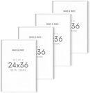 HAUS AND HUES Set of 4 White Poster Frames 24x36 - Gallery Wall Frame Set, Large Picture Frames (Aluminum), 24 by 36 in by CozyNest Decor