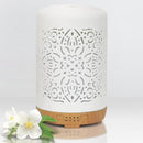 Earnest Living Essential Oil Diffuser White Ceramic Diffuser 250 ml Timers Night Lights and Auto Off Function Home Office Humidifier Aromatherapy Diffusers for Essential Oils by TinyTreasures Baby Boutique