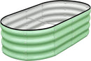SnugNiture Galvanized Raised Garden Bed, 4x2x1ft Oval Metal Planter Box for Planting Outdoor Plants Vegetables by GreenHaven Gardens