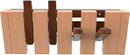 Wall Mounted Piano Key Hanger | Flip Style Hook | Entrance Wall Art Hook, Made of Oak Wood (3 Times Painted, 4 Times Polished) (Walnut-Beech, 4Hooks) by CozyNest Decor
