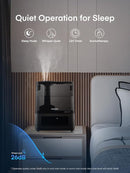 FOHERE Smart Humidifiers for Bedroom, 6L Warm and Cool Mist Quiet Humidifier with 60H Runtime, Humidity Control, Oil Diffuser, Sleep Mode, 12H Timer, Light, Top Fill Ultrasonic for Home Baby Plant by TinyTreasures Baby Boutique