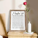 Christian Wooden Sign, Bible Verse Wall Art, Rustic Wooden Plaque, Home Church Decor, Christian Framed Wall Plaque Sign 15 * 11.5 inches, The Lord is My Shepherd by CozyNest Decor