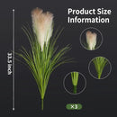 Melorca&Guilla Artificial Plants 4PCS 33.5“Fake Plant Tall Onion Fake Grass,Faux Grass Plants Artificial Grass Greenery Shrubs Bushes for Garden Shop Office Home Décor by CozyNest Decor