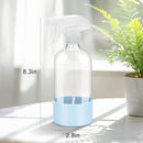 2 Pack Glass Spray Bottles with Silicone Sleeve, 16 oz Empty Refillable Containers with Adjustable Spray Nozzles, Spray Bottles for Hair, Cleaning Solutions and Plants Blue by GreenHaven Gardens