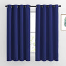 NICETOWN Blackout Window Curtains for Bedroom - Grommet Top Room Darkening Thermal Insulated Solid Vertical Drapes for Flat/Apartment (2 Panels, 46 x 63 Inch, Navy Blue) by TinyTreasures Baby Boutique