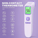 No-Touch Thermometer for Adults and Kids, Digital Accurate Baby Thermometer with Fever Alarm, 1 Second Fast Result, Easy to use, 2 in 1 Mode (Purple) by TinyTreasures Baby Boutique