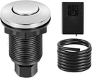 VEVOR Garbage Disposal Air Switch Kit, 2.5" Sink Top Air Switch for Food Waste Disposal, Polished Stainless Steel ON/OFF Air Push Button for Waste Disposer - Suitable for Stainless Steel Countertops by CozyNest Decor
