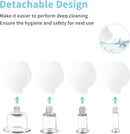 Meifuly Facial Cupping Set, 4 PCS Silicone Vacuum Suction Face Massage Cups, Skin Tightening Kit for Eyes, Face and Body (White) by CozyNest Decor