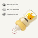 YOHKOH PPSU Baby Bottle Wide Neck, Newborn Anti-Colic Baby Bottle with Natural Response Nipple, Streamlined Body, Easy to Clean (5.4oz (Pack of 4), Yellow) by TinyTreasures Baby Boutique