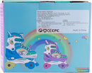 4-Pejiijar Rainbow Unicorn Kids Roller Skates for Girls Toddler Ages 2-4 5-8 8-12,Adjustable Roller Shoes with Luminous Wheels for Birthday Xmas Gifts by TinyTreasures Baby Boutique