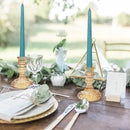 Candlestick Holders Set, 4" H Taper Candle Holders Bulk, 12Pcs Gold Glass Candle Holders for Wedding, Festival, Party & Windowsill Decor by CozyNest Decor