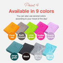 Folding Yoga Travel Pilates Mat Foldable Easy to Carry to Class Beach Park Tear resistant Travel Picnics 4mm Thick 9 Colors by TinyTreasures Baby Boutique