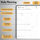 Undated Daily Planner – 3-Month A5 Productivity Organizer with Full Page Per Day, Hourly Schedule, Goal Setting, Habit Tracker, Weekly & Monthly Pages – Hardcover Time Management Notebook (Orange) by TinyTreasures Baby Boutique