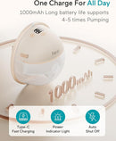 Paruu Hands Free Breast Pump P16, Wearable Breast Pump Electirc Portable with 4 Modes & 12 Levels, Max 309mmHg Strong Suction 19/21/24mm Flange Inserts Wearable Breastfeeding Pump, 2 Pack（Nude by TinyTreasures Baby Boutique