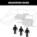 PrinceDeco Velvet Couch Cushion Cover Soft Stretch Cushion Slipcover for Chair Loveseat Sofa Cushion Furniture Protector Seat Cushion Sofa Cover (2 Piece Large Sofa Cushion Covers, Ivory) by CozyNest Decor