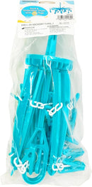 HANGERWORLD 20 Clip Hanging Laundry Drying Rack for Socks, Underwear and Baby Clothes by TinyTreasures Baby Boutique