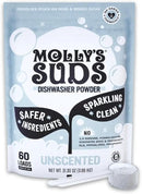 Molly's Suds Dishwasher Powder | Clean Dishwasher Detergent, Cuts Grease & Rinses Clean (Residue-Free) for Sparkling Dishes | 60 Loads (Unscented) by CozyNest Decor