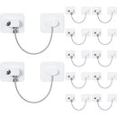 12 Pack Refrigerator Lock with 12 Keys Fridge Locks Combination Adhesive Child Safety Cabinet Freezer Door Lock Adult File Drawer Kitchen Appliance Furniture Closet(White) by TinyTreasures Baby Boutique