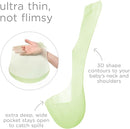 Olababy Fold N Go Silicone Baby Bib w Travel Case | Lightweight Design Eases Pressure Bruising for Infants & Toddlers by TinyTreasures Baby Boutique