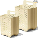 Laundry Basket Hamper,Hanging Wall Collapsible Laundry with Handle,Space-Saving Foldable Storage Dirty Washer Organizer Bin Multi-function Container Waterproof Durable,Set of 2(XL&M) by CozyNest Decor