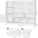 Toy Storage Organizer, 55” Wide Toy Organizers and Storage with 8 Storage Cubbies & 6 Toy Bins, Large Toy Box with Bookshelf, Playroom Storage for Playroom, White by CozyNest Decor
