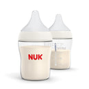 NUK Perfect Match 2-in-1 Natural and Anti-Colic Bottle with Slow Flow, Wide, Adaptable Nipple, 5oz., 2 Pack by TinyTreasures Baby Boutique