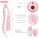 FANSIDI Baby Nail File Electric Nail Trimmer Safe Baby Nail Clippers Manicure Set with 10 Grinding Heads 8 Sandpapers, Trim Polish Groom for Newborn Infant Toddler or Adult Toes Fingernails Care, Pink by TinyTreasures Baby Boutique