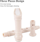 Recorder Instrument for Beginner Kids Adults,8-Hole Soprano Descant Recorder Music Flute with with Cleaning Rod & Leather Case For School Student Home Entertainment(2-Carved White) by TinyTreasures Baby Boutique