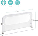 Baby Bed Rail Guard for Toddlers -59" Toddler Bed Rails for Twin, Full, Queen, King Bunk Size Bed Swing Down Bedrail Extral Tall Child Safety Side Railing Guards for Kids White by TinyTreasures Baby Boutique