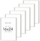 HAUS AND HUES Standalone White Oak Frame Set of 6-16x24 by CozyNest Decor