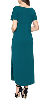 Smallshow Women's Maternity Nursing Dresses Split Long Dress for Breastfeeding by TinyTreasures Baby Boutique