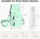 Water Bottle Holder with Strap 32 40oz Crossbody Insulated Water Bottle Carrier Sling Bag with Adjustable Wide Strap and Phone Purse 5 Pockets for Walking Hiking Gym Travel by TinyTreasures Baby Boutique