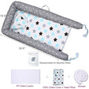 Lounger for Newborn, Newborn Lounger for 0-24 Months, Breathable & Portable Infant Nest - Soft Infant Floor Seat Cover for Travel (Triangle) by TinyTreasures Baby Boutique