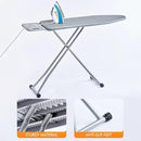 Ironing Board, Heat Resistant Cover Iron Board with Steam Rest, Non-Slip Foldable Ironing Stand. Heavy Sturdy Metal Frame Legs Iron Stand(13 * 34 * 53 Inches) (Silver Gray) by CozyNest Decor