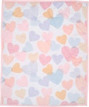 Bedtime Originals Rainbow Hearts Pink/Purple 3-Piece Baby Crib Bedding Set by TinyTreasures Baby Boutique