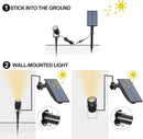 T-SUN Solar Spotlights Outdoor Waterproof, Solar Landscape Spotlights, Solar Powered Spot Lights for Trees, Flag, Garden, Pond, Pathway, Pool Area(Warm White) by GreenHaven Gardens