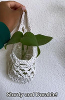 4PK Wall Planters for Indoor Plants, Macrame Plant Hanger | Wall Planter, Plant Hanger, Hanging Planter (2 Large + 2 Small) by CozyNest Decor
