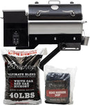 recteq Pellet Grill - Road Warrior 340 + Grilling Basics Bundle, Portable Electric Pellet Smoker Grill, BBQ, Wood Pellets, Sear, Smoke, and More by GreenHaven Gardens