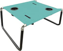 Neso Portable Beach Table with Cup Holders, Cell Phone Pockets, Lightweight for Picnics and Parks (Seafoam) by GreenHaven Gardens