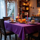 sancua Rectangle Tablecloth - 54 x 78 Inch - Stain and Wrinkle Resistant Washable Polyester Table Cloth, Decorative Fabric Table Cover for Dining Tables, Buffet Parties and Camping, Purple by CozyNest Decor