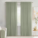 MIULEE Sage Green Back Tab Blackout Curtains 84 Inch Length 2 Panels Set for Living Room Bedroom Privacy, Rod Pocket/Pinch Pleated Thermal Insulated Room Darkening Light Blocking Drapes, W72xL84 by TinyTreasures Baby Boutique