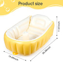 MINK Inflatable Baby Bathtub – Compact, Portable Bath Tub with Anti-Sliding Saddle Horn Seat, Ideal for Travel & Home – Suitable for Infants 0-6 Months by TinyTreasures Baby Boutique