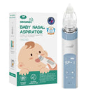 GROWNSY Nasal Aspirator for Baby, Electric Nose Aspirator for Toddler, Baby Nose Sucker, Automatic Nose Cleaner with 3 Silicone Tips, Adjustable Suction Level, Music and Light Soothing Function, Blue by TinyTreasures Baby Boutique