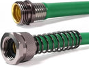 Short Garden Hose 3 ft 6ft 8 ft 10 ft – Hybird Leader Water Hose - Small Garden Hose Extension, Flexible Hose Extender for Lawn Watering, Car Washing - Burst 500 Psi (Green, 3 FT) by GreenHaven Gardens