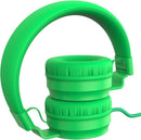 Puro Sound Labs PuroBasic Kid Headphones with Cord - Volume-Limiting & Adjustable with Microphone – Compatible with Smartphones, Tablets, PCs, and More – Safe, Durable Headphones for Kids – Green by TinyTreasures Baby Boutique