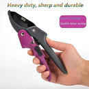 Garden clippers, premium Germany pruners, Work 3 times easier, professional pruning shears, cutting rose, flower, hedge, stem, tree, Sharp gardening scissors, Arthritis weak hand snips (Japanese-2, 1) by GreenHaven Gardens