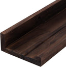 AZSKY Deep Walnut Floating Shelves Large Long Wall Storage Shelves Dark Walnut 48 Inch Wall Mount Hanging Picture Ledge Wall Decor for Bedroom Living Room Bathroom Kitchen Storage a Set of 3 by TinyTreasures Baby Boutique
